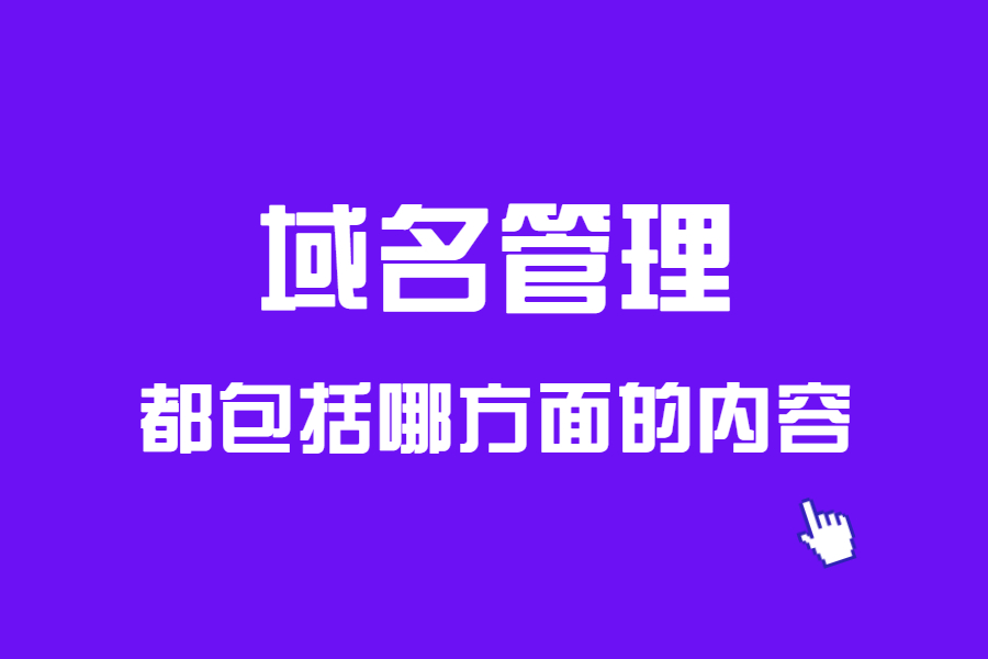 域名管理都包括哪方面的内容? 域名管理都包括哪方面的内容?