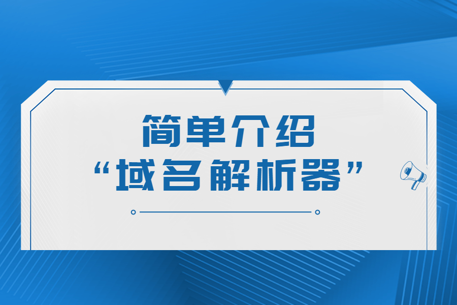 简单介绍“域名解析器”