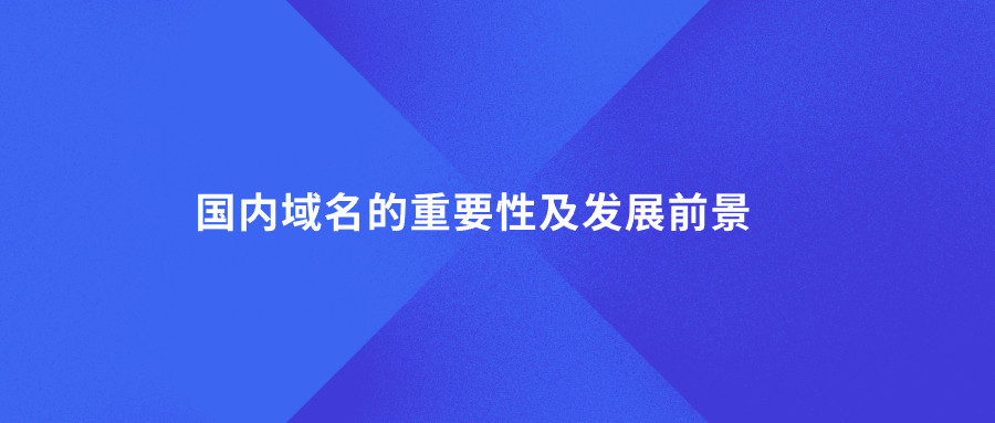 国内域名的发展前景